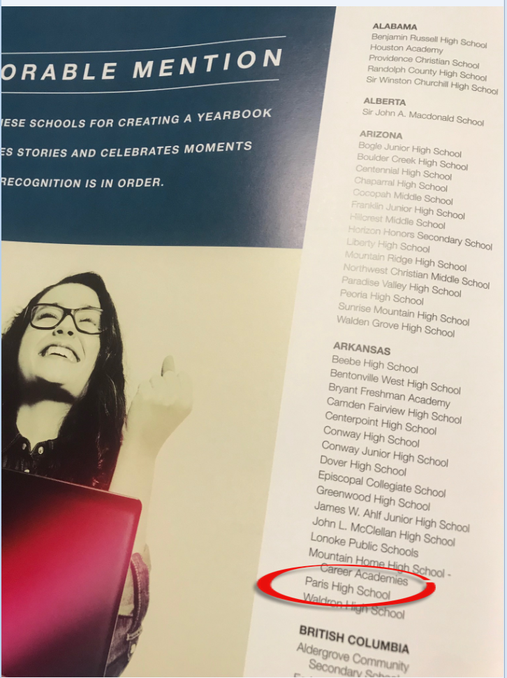 PHS Yearbook Recognized