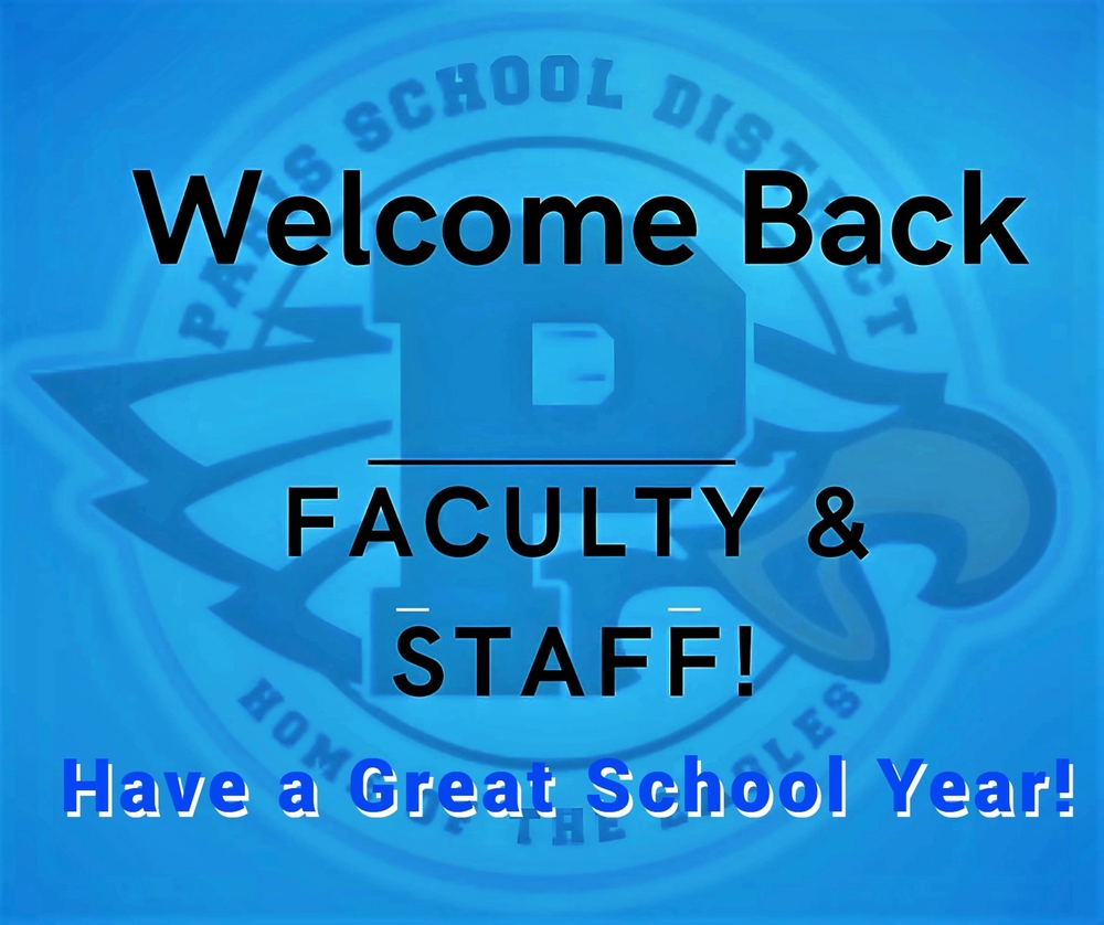 Welcome Back Faculty & Staff!