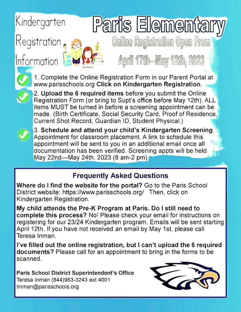 2023-24 Kindergarten Registration