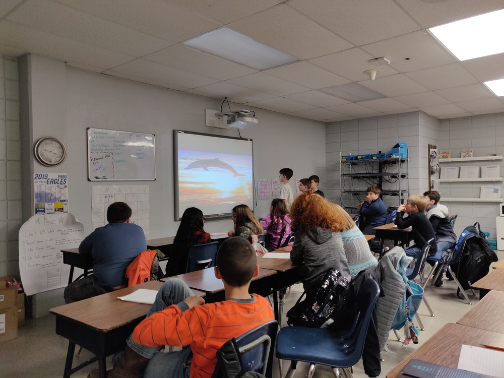 5th Grade Students Presenting Their Plans for a Marine Rescue Center