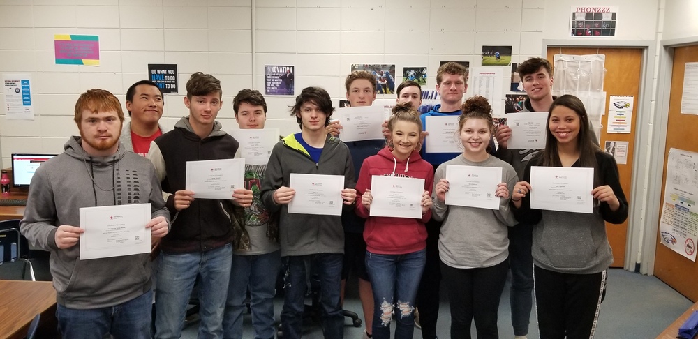 Students Complete American Red Cross Training